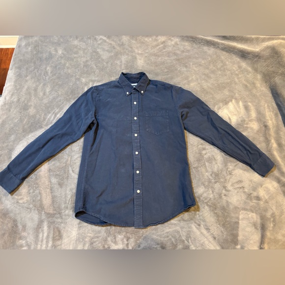 Amazon Essentials Men's Dark Blue Casual Shirt - Picture 1 of 4